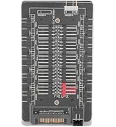 10 Way ARGB PWM Fan Hub, 2 in 1 PWM ARGB Case Fan Hub with Power Supply, Magnetic Design, for RGB...