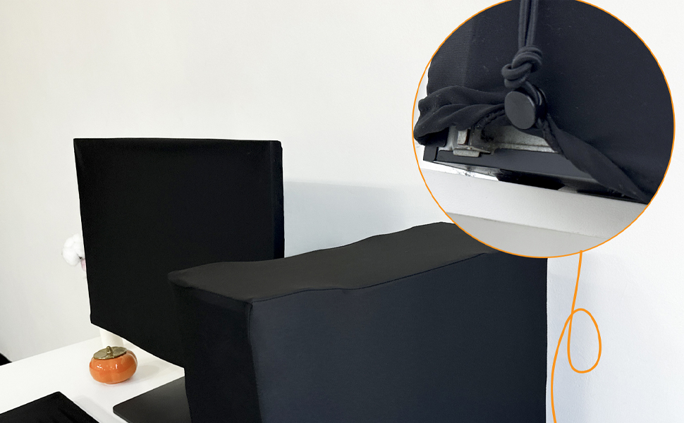 There is an elastic cord on the back of the case cover for fixing,