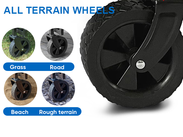 outdoor camping foldable wagon with small wheel