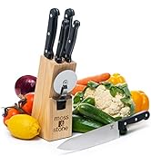 Moss &amp; Stone Stainless Steel Serrated Knife Set | Kitchen knives Set With High-Carbon Stainless S...