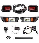 10L0L Upgrade Golf Cart Light Kit for EZGO TXT, Headlight Taillight Kit with Low/High Beam, Turn ...