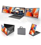 MT-VIKI 15.6 inch Laptop Screen Extender, Potable Screen for Laptop Only One USB-C Cable Connecti...