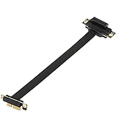SinLoon PCIE 3.0 Extension Cable,36PIN 1X Extension Cable, 90 Degree PCI Express 1X Extend Card,f...