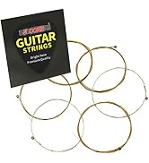 5 Core Acoustic Guitar Strings, Pure Phosphor Bronze Guitar Strings .010-.048 Best Guitar Strings...
