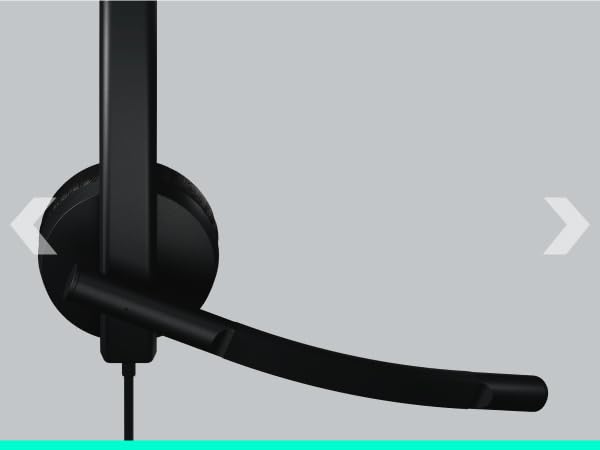 Logitech H570e USB Headset with Noise-Canceling Mics and Inline Controls