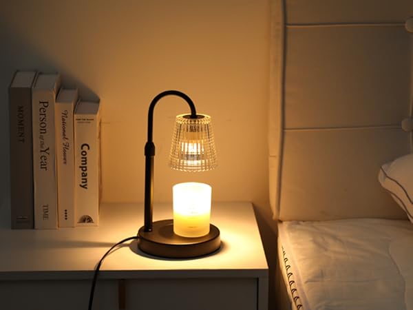 candle warmer lamp in bedroom