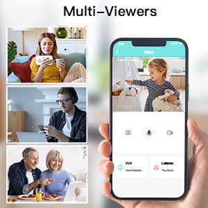 Viewing your baby via the app