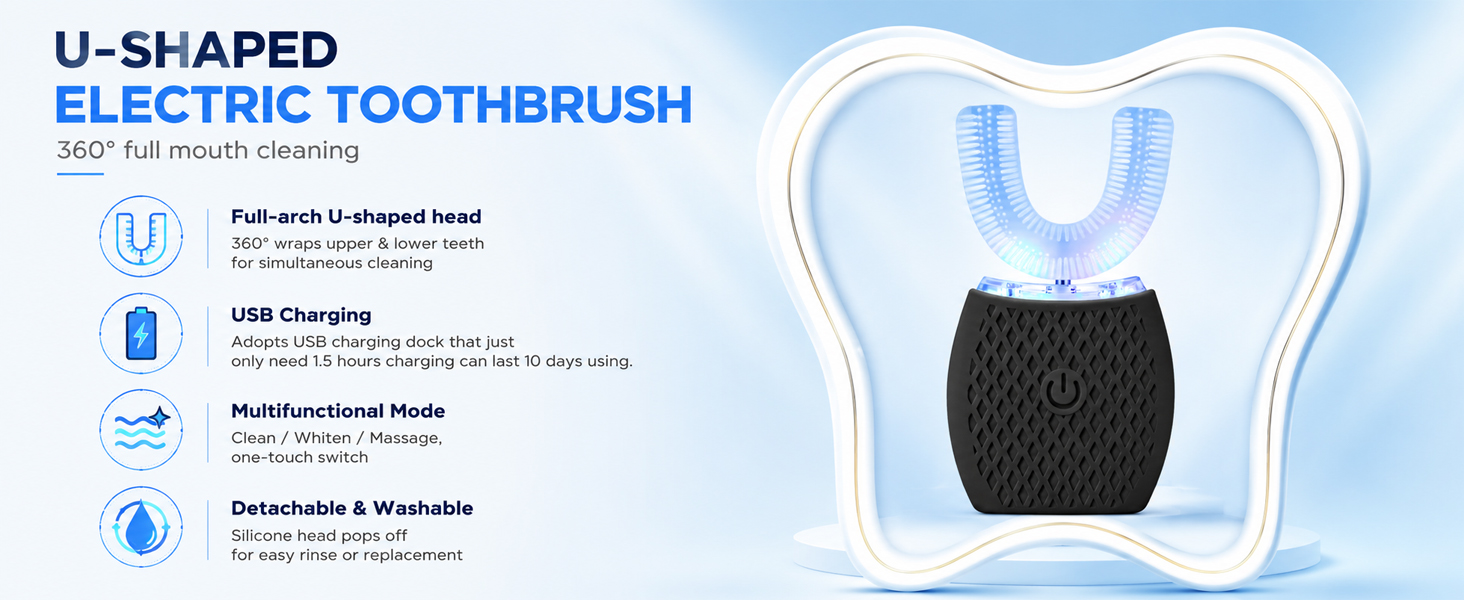Electric U Shaped Toothbrush