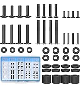 MOUNTUP Universal TV Mounting Hardware Screw Kit with Box - M4 M6 M8 Screws, Spacers &amp; Washers fo...