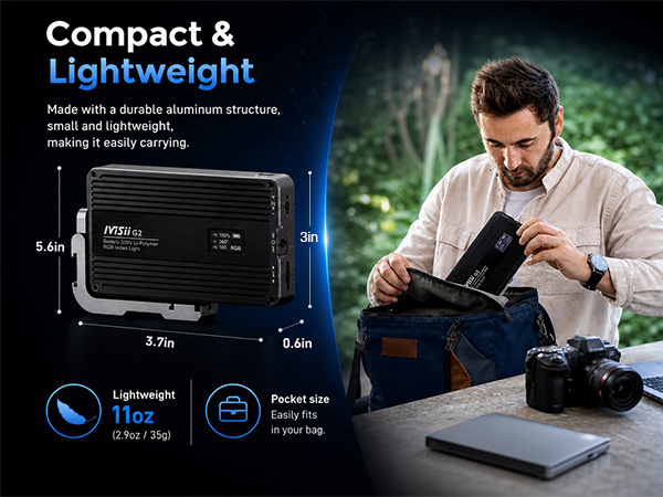 portable video light