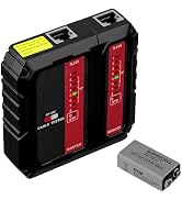 Mcbazel Network Cable Tester for RJ45 RJ11, Ethernet Cable Tester Tool Compatible with CAT5/CAT5E...