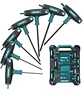 LIBRATON T Handle Wrench Set, T-Handle Torx Key Set, Two-tip Design, T10-T40, Suitable for Torx S...