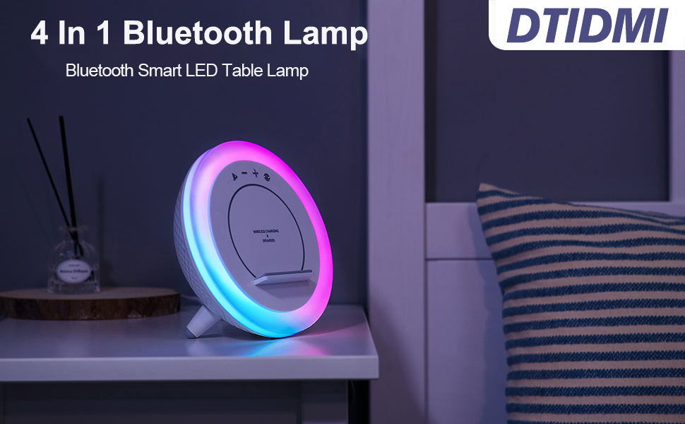 Wireless Charger Speaker with Lights