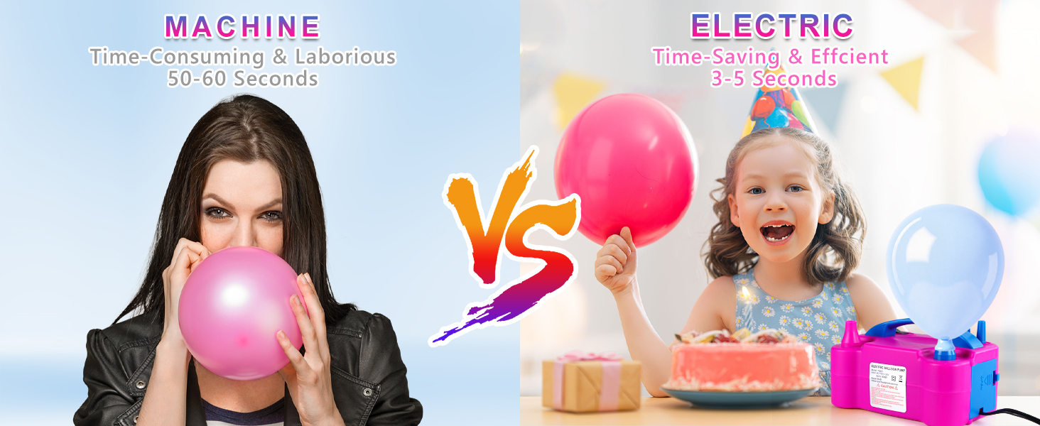 Electric Balloon Pump, Portable Electric Balloon Blower Machine Balloon Air Pump