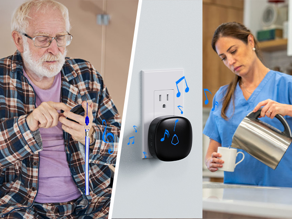 STECHRO Caregiver Pager, Wireless Call Button