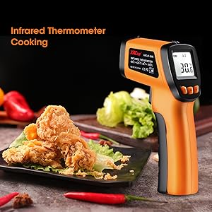 laser temp gun with alarm function
