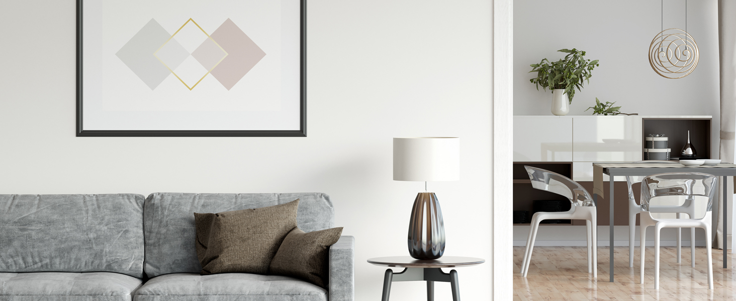 Living room and kitchen.