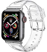 iiteeology Compatible with Apple Watch Sport Band 45mm 44mm 42mm, Women Silicone Glitter Band for...