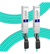 FLYPROFiber 10G SFP+ AOC Cable, SFP+ to SFP+ Active Optical Fiber Cable, OM3 MMF Direct-Attach Fi...
