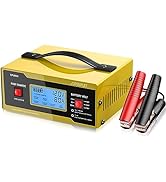 AUTOUTLET 6/8/12/14/16/24V Battery Charger Automotive Smart Car Battery Charger and Trickle Maint...