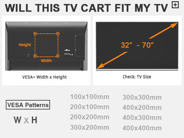 Rolling TV Stand