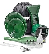 ASR Outdoor Lightweight Backpack Gold Panning Kit with Mini Rubber Sluice Box, 14pc