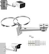 WiTi Stainless Steel Corner and Pole Mount Bracket for Surveillance Camera, Extension Arm Holder ...