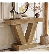 Tribesigns 41.3" Console Table, Behind Couch Sofa Entryway Table with V-Shaped Legs, Living Room,...