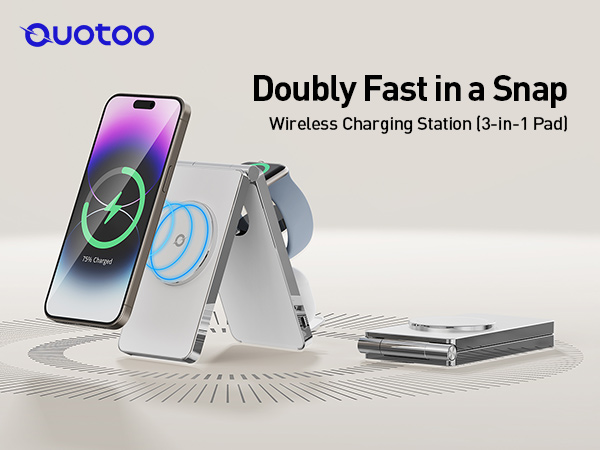 3in1 wireless charging station