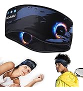 LC-dolida Sleep Headphones Bluetooth Headband Music Wireless Headband Headphones with Thin HD Ste...