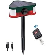 Solar Sound Light Alarm: 360°Motion Alarm Solar Strobe Light with Remote Controller, 129db Siren ...