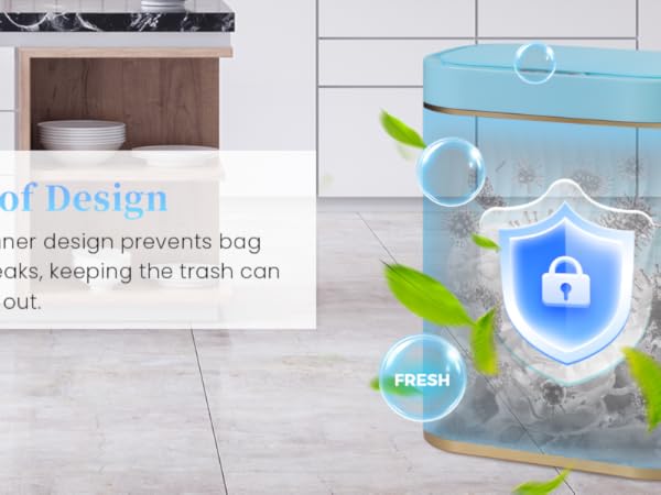 Bathroom Small Trash Can with Lid