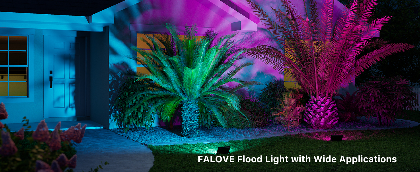 landscape color flood light