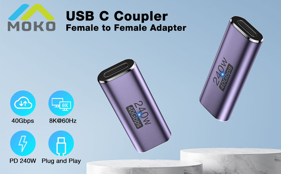 usb c female to female adapter
