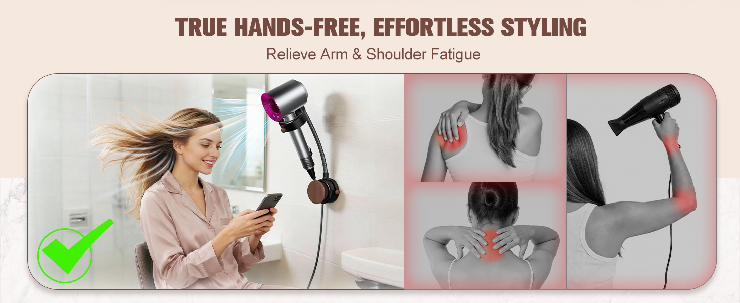 Hands Free Hair Dryer Holder