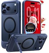 TORRAS Strong Magnetic &amp; Seamless Stand for iPhone 17 Pro Max Case, Fit for MagSafe, Military Gra...