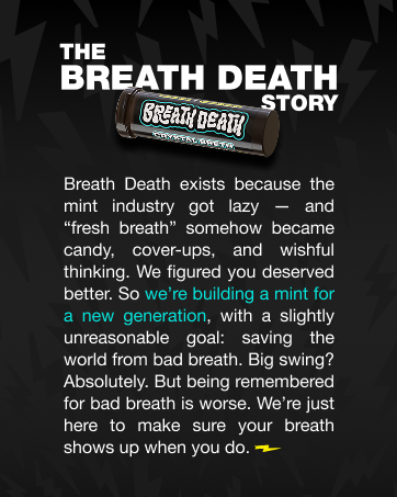 breath death brand story