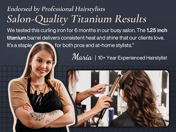 titanium curling iron 1.25 inch