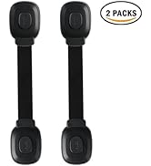 Fursafe&amp;Q Baby Cabinet Locks, Child Safety Cabinet Proofing -Child Safety Strap Locks Adhesive Dr...