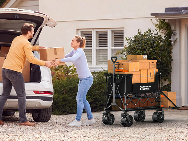 perfect for carrying groceries from garage to our apartment in one trip