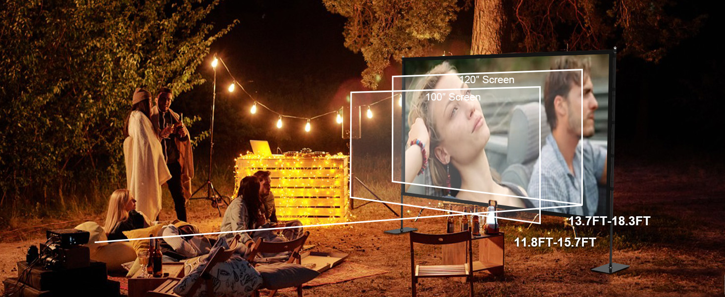 outdoor movie projector