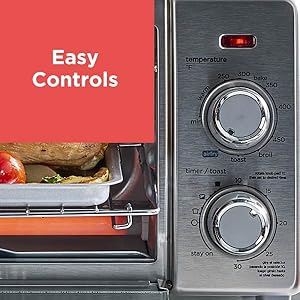 Toaster Oven and Air Fryer with easy controls