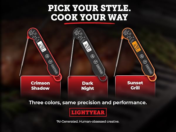 thermometer being used across multiple cooking methods including roasting, grilling and BBQ