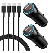 iPhone 16 15 Car Charger, [Apple MFi Certified] USB C Car Charger 43W Fast Charging with 3.3 FT U...