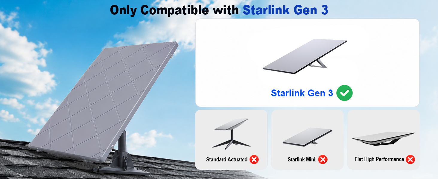 Only Compatible with Starlink Gen 3