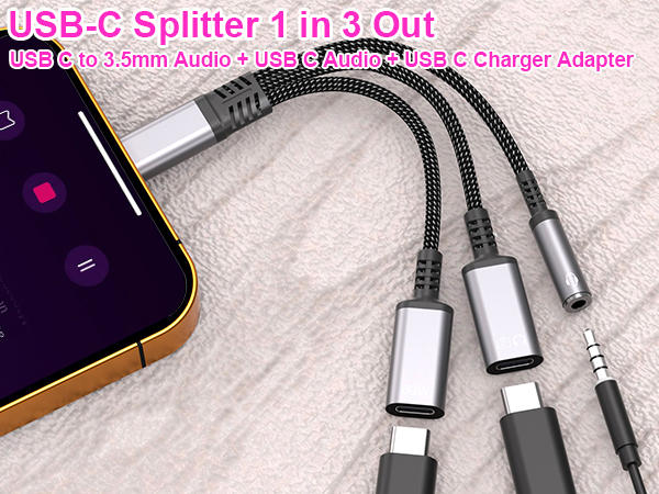usb c to 3.5mm audio adapter