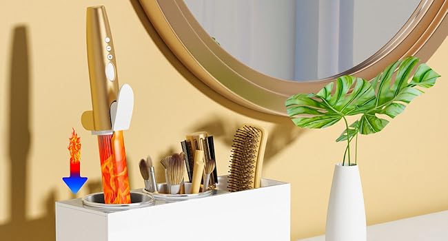 curling iron holder