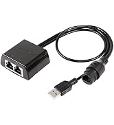 SinLoon RJ45 Network Splitter Adapter, Ethernet Cable Splitter 1 to 2, Cat5, Cat5e, Cat6, Cat7,RJ...