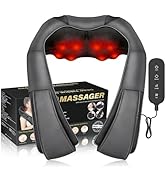 WERTYI Electric Neck Massager, Neck and Back Massager with Heat, Shiatsu Massage Pillow for Neck,...