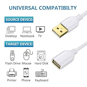 extension cord white